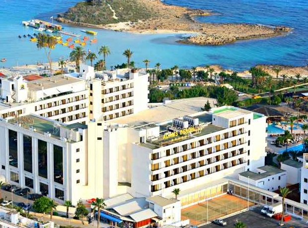 Panoramic view of Adams Beach Hotel