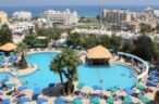 Panoramic pool view of Antigoni Hotel