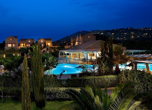 Panoramic resort view