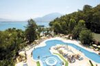 Panoramic view of the fantastic outdoor swimming pool