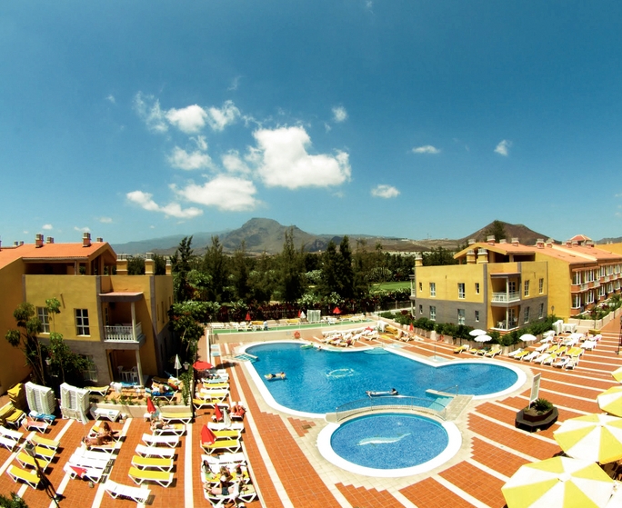 Panoramic view of the resort