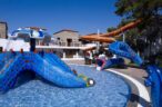 Pool for kids with octopus slides