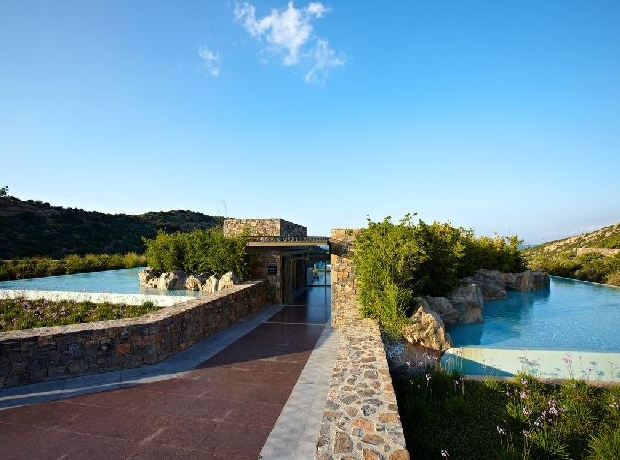 Main entrance of Daios Cove Luxury Resort & Villas