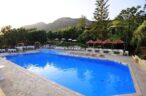 Panoramic view of the fantastic outdoor swimming pool