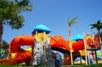 Waterslide fun for kids