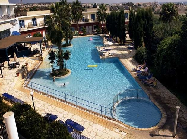 Panoramic pool view of Fedra Hotel