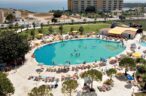 Panoramic view of the fantastic outdoor swimming pool