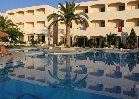 Outdoor view of Golden Sun Hotel