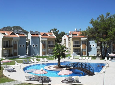 Panoramic view of the fantastic outdoor swimming pool