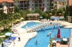 Panoramic view of the fantastic outdoor swimming pool