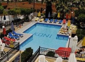 Panoramic view of the fantastic outdoor swimming pool