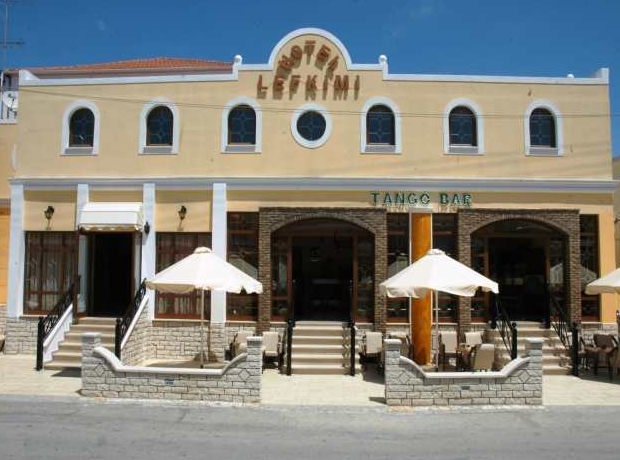 Lefkimi Hotel main entrance