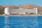 Panoramic resort view from the sea