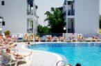 Panoramic view of the fantastic outdoor swimming pool