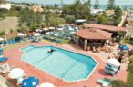 Panoramic view of the fantastic outdoor swimming pool
