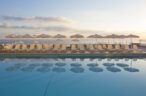 Panoramic view of the fantastic outdoor swimming pool