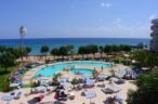 Panoramic pool view of Pernera Beach Hotel