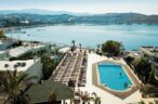 Panoramic view of the fantastic outdoor swimming pool