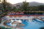 Panoramic view of the fantastic outdoor swimming pool