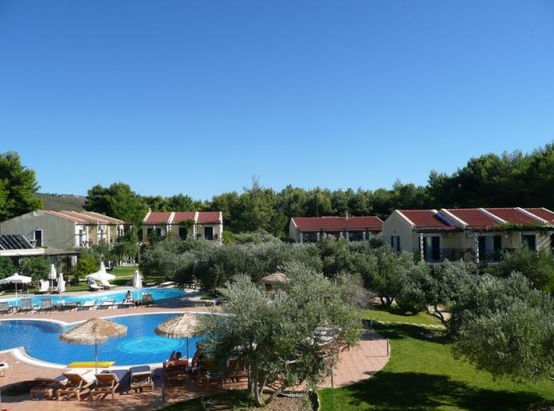 Panoramic view of the resort