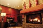 Enjoy a glass of wine by your fireplace for utterly romantic evenings!