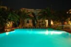Night pool view